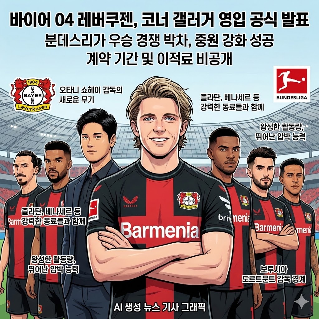 레버쿠젠, 첼시 [갤러거] 전격 영입! 중원 장악하나